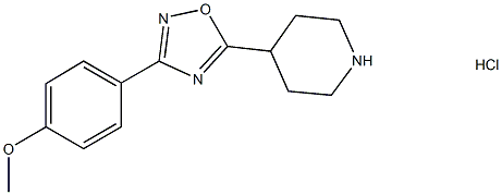 4-[3-(4-Methoxyphenyl)-1,2,4-oxadiazol-5-yl]piperidinehydrochloride Structure