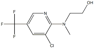 2-[[3-CHLORO-5-(TRIFLUOROMETHYL)-2-PYRIDINYL](METHYL)AMINO]-1-ETHANOL 구조식 이미지