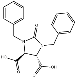 1,3-DIBENZYL-2-OXOIMIDAZOLIDINE-4,5-DICARBOXYLIC ACID Structure