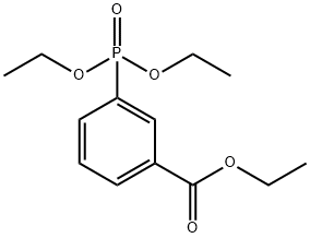 3-(DIETHOXY-PHOSPHORYL)-벤조산에틸에스테르 구조식 이미지