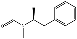 (S)-N-포르밀메타암페타민 구조식 이미지