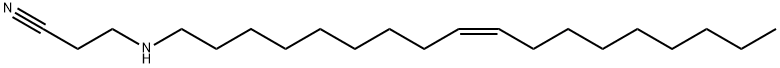 (Z)-3-(9-octadecenylamino)propiononitrile  구조식 이미지