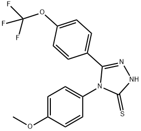 4-(4-METHOXYPHENYL)-5-[4-(TRIFLUOROMETHOXY)PHENYL]-4H-1,2,4-TRIAZOLE-3-THIOL Structure