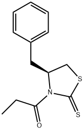 1-[(4R)-4-(phenylMethyl)-2-thioxo-3-thiazolidinyl]-1-Propanone 구조식 이미지