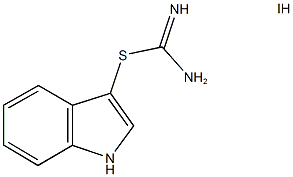 2-1H-indol-3-ylisothiourea, monohydroiodide Structure