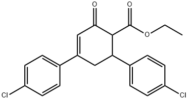 ETHYL 4,6-BIS(4-CHLOROPHENYL)-2-OXO-3-CYCLOHEXENE-1-CARBOXYLATE 구조식 이미지