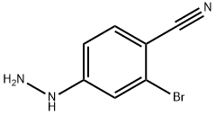 벤조니트릴,2-broMo-4-히드라지닐- 구조식 이미지