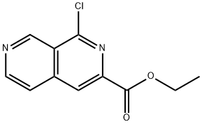 Ethyl 1-chloro-2,7-naphthyridine-3-carboxylate Structure