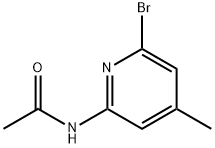 2-Bromoo-4-methyl-6-acetaminopyridine Structure