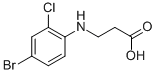 B-알라닌,N-(4-BROMO-2-클로로페닐)- 구조식 이미지