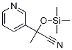 2-pyridin-3-yl-2-trimethylsilanyloxy-propionitrile Structure