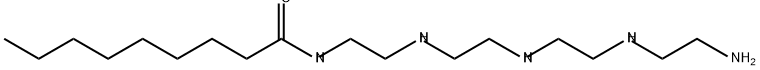 N-[2-[[2-[[2-[(2-aminoethyl)amino]ethyl]amino]ethyl]amino]ethyl]nonan-1-amide 구조식 이미지