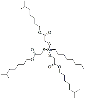 triisooctyl 2,2',2''-[(octylstannylidyne)tris(thio)]triacetate Structure