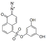 3,5-dihydroxyphenyl 6-diazo-5,6-dihydro-5-oxonaphthalene-1-sulphonate  구조식 이미지