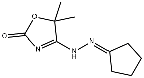 2,4-Oxazolidinedione,5,5-dimethyl-,4-(cyclopentylidenehydrazone)(9CI) Structure
