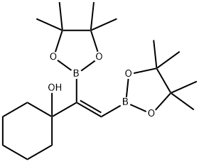 1-VINYL-(CIS-1,2-BIS(4,4,5,5-TETRAMETHYL-1,3,2-DIOXABOROLAN-2-YL))CYCLOHEXAN-1-OL 구조식 이미지