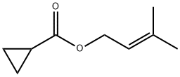 Cyclopropanecarboxylic acid, 3-methyl-2-butenyl ester (9CI) Structure