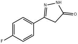 5-(4-FLUORO-페닐)-2,4-DIHYDRO-PYRAZOL-3-ONE 구조식 이미지