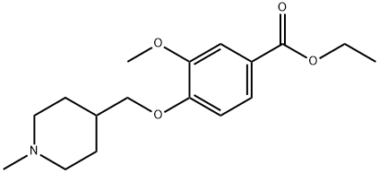 ethyl 4-((1-Methylpiperidin-4-yl)Methoxy)-3-Methoxybenzoate Structure