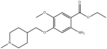 ethyl 4-((1-Methylpiperidin-4-yl)Methoxy)-2-aMino-5-Methoxybenzoate Structure