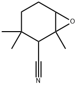 1,3,3-트리메틸-7-옥사비시클로[4.1.0]헵탄-2-카르보니트릴 구조식 이미지