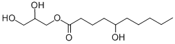 Glycerol 5-hydroxydecanoate 구조식 이미지