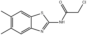2-CHLORO-N-(5,6-DIMETHYL-BENZOTHIAZOL-2-YL)-ACETAMIDE Structure