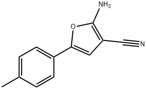 2-AMINO-5-P-TOLYL-FURAN-3-CARBONITRILE Structure