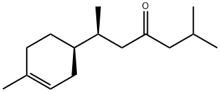 (6R)-2-Methyl-6-[(S)-4-methyl-3-cyclohexen-1-yl]-4-heptanone 구조식 이미지