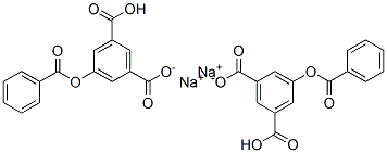 DISODIUMBENZOYLOXY-3,5-BENZENEDICARBOXYLATE 구조식 이미지