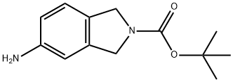 TERT-BUTYL 5-AMINOISOINDOLINE-2-CARBOXYLATE 구조식 이미지