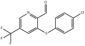 3-[(4-CHLOROPHENYL)THIO]-5-(TRIFLUOROMETHYL)PYRIDINE-2-CARBALDEHYDE Structure