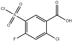 2-CHLORO-5-CHLOROSULFONYL-4-FLUOROBENZO& Structure