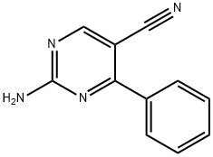 2-아미노-4-페닐피리미딘-5-탄소니트릴 구조식 이미지