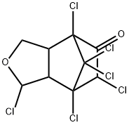 1,4,6,7,8,8-Hexachloro-1,3a,4,6,7,7a-hexahydro-4,7-methanoisobenzofuran-5(3H)-one Structure