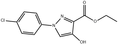 ETHYL 1-(4-CHLOROPHENYL)-4-HYDROXY-1H-PYRAZOLE-3-CARBOXYLATE Structure