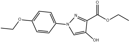 ETHYL 1-(4-ETHOXYPHENYL)-4-HYDROXY-1H-PYRAZOLE-3-CARBOXYLATE Structure