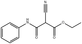 2-Cyano-3-oxo-3-(phenylamino)propanoic acid ethyl ester Structure