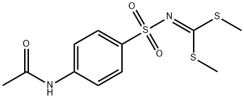 S,S'-DIMETHYLN-(N-ACETYLSULFANILYL)DITHIOCARBONIMIDATE Structure