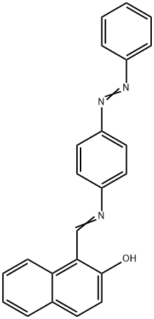 1-[(E)-((4-[(E)-Phenyldiazenyl]phenyl)imino)methyl]-2-naphthol Structure