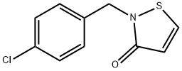 2-(4-Chlorophenylmethyl)-3(2H)-isothiazolone Structure
