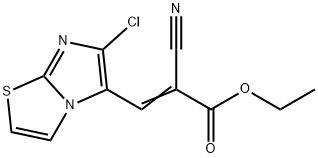 ETHYL 3-(6-CHLOROIMIDAZO[2,1-B][1,3]THIAZOL-5-YL)-2-CYANOACRYLATE 구조식 이미지