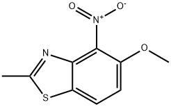 Benzothiazole, 5-methoxy-2-methyl-4-nitro- (9CI) Structure