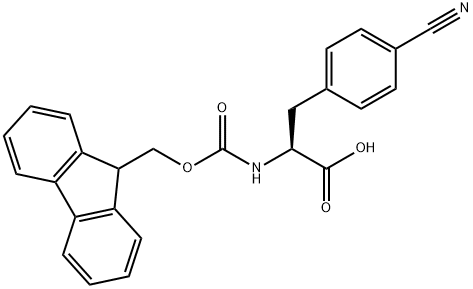 FMOC-DL-4-CYANOPHENYLALANINE Structure