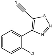 4-(2-Chlorophenyl)-1,2,3-thiadiazole-5-carbonitrile Structure