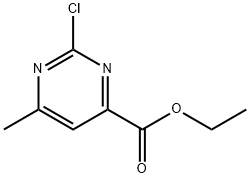 ETHYL 2-CHLORO-6-METHYLPYRIMIDINE-4-CARBOXYLATE 구조식 이미지
