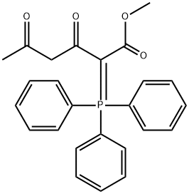 3,5-Dioxo-2-(triphenylphosphoranylidene)hexanoic acid methyl ester Structure