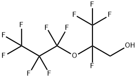 2-Perfluoropropoxy-2,3,3,3-tetrafluoropropanol Structure