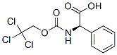 (R)-phenyl[[(2,2,2-trichloroethoxy)carbonyl]amino]acetic acid  Structure