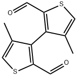 4,4'-디메틸-(3,3'-비티오펜)-2,2'-디카르복스알데히드 구조식 이미지
